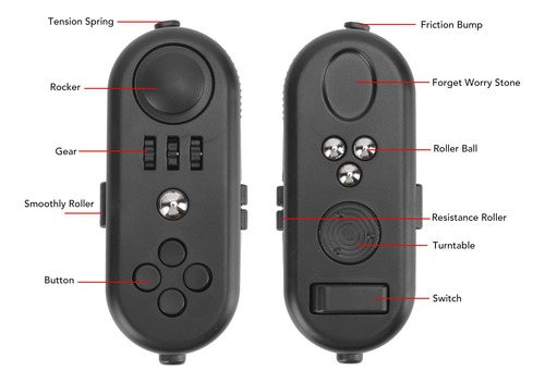 Fidget Toy Fidget Retro Controller Game Pad Con 13 Juguetes