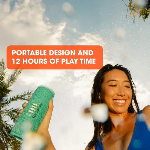 Jbl Flip 6 Altavoz Bluetooth Portátil, Sonido Potente, Azul