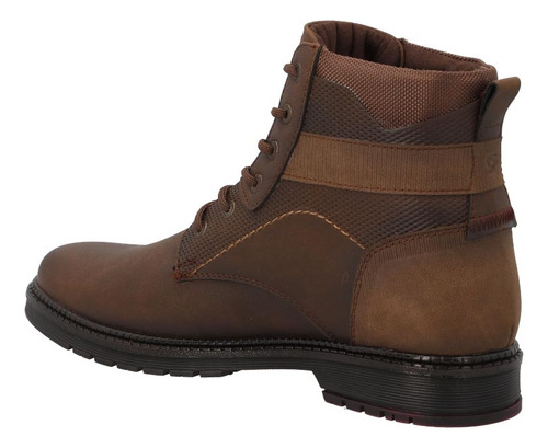 Bota Casual Pv794677 Fresco Piel Sintetico Liso Cordones