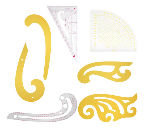Hf Juego De 7 Reglas De Costura French Curve Para Dibujar