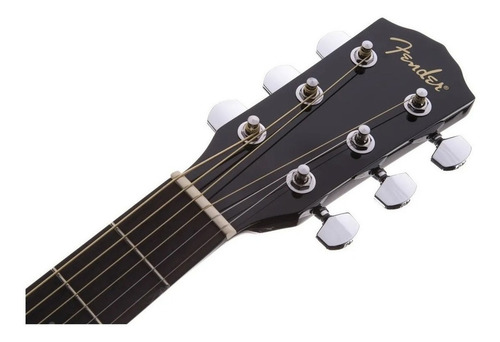 Imagen 4 de 5 de Guitarra Electroacústica Fender Classic Design CD-60SCE para diestros black brillante