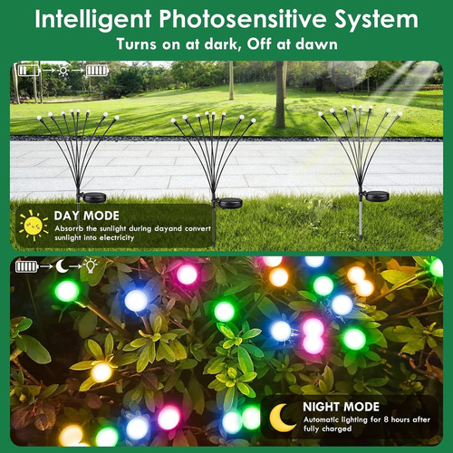 Solar Lights Pack Of 4 Power-powered Firefly Lights