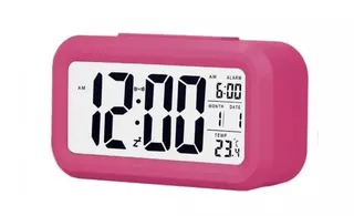 Reloj Despertador Digital Big Screen Luz Alarma Temperatura