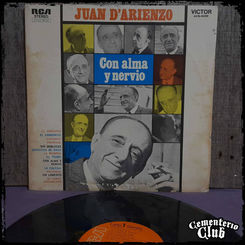 Juan D'arienzo - Con Alma Y Nervio - Ed Arg  Vinilo Lp