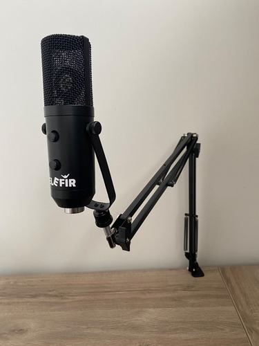 Imagen 3 de 10 de Microfono Condenser Elefir Xlr Con Brazo -echo Nuevo En Caja