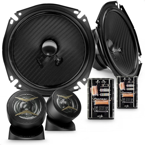 Kit Duas Vias Alto Falante 6,3/4 45w Rms Ts-j170c Pioneer