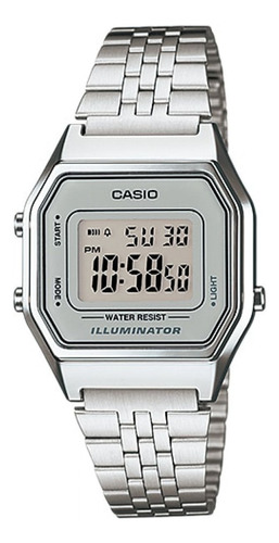 Reloj Para Unisex Casio La-680wa-7 Plateado