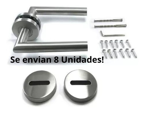 Picaportes Para Puertas Placas Acero Inoxidable.obrax8