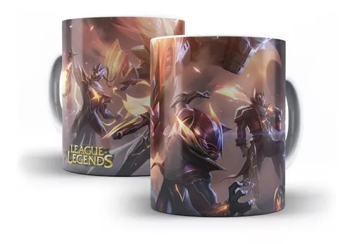 Caneca LOL (Gamer): Vayne, Malphite, Lee Sin e Gangplank FPX