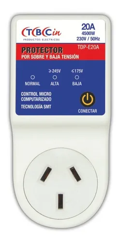 comprar Protector De Tension Alta Baja 20a Aire Acondicionado Tbcin Color Blanco