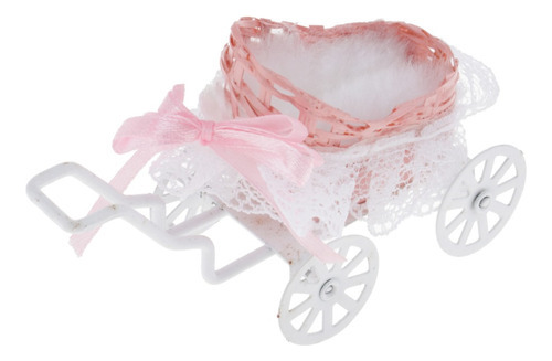 Cochecito De Juguete 1:12 Dolls Pram Stroller Gifts Rosa [u]