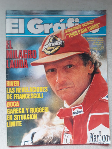 El Grafico Nº 3394 Año 1984 Niki Lauda - Francescolli Gareca