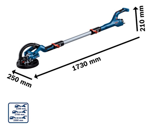 Lixadeira De Parede E Teto 225 Mm 550 Watts - Gtr 550 Bosch