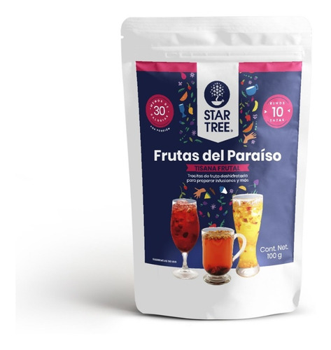 Tisana Frutal Star Tree Sabor Frutas Del Paraíso 100g