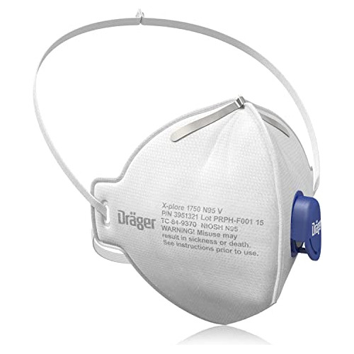 Máscara De Respirador Desechable Dr Ger X-plore 1750 V Con V