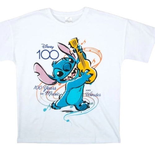 Polera Stitch, Disney 100 Años, Tallas Juveniles