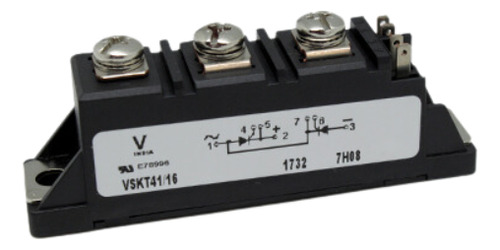 Modulo De 2 Scr Circuito Doble 1600v 45a, Vs-vskt41/16
