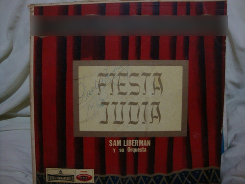 Vinilo Sam Liberman Fiesta Judia Cl1