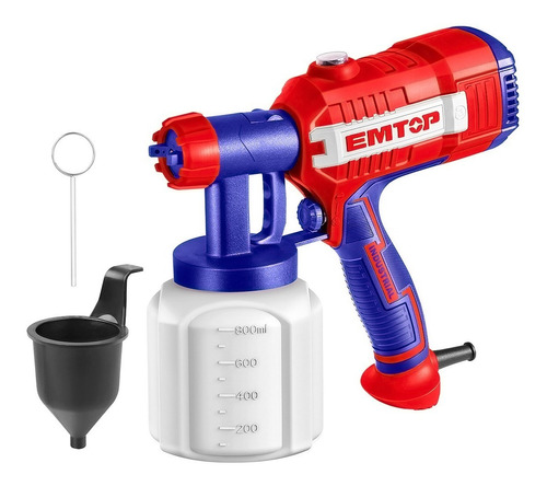 Equipo Pintar Pistola Compresor Emtop Total 450w 800ml