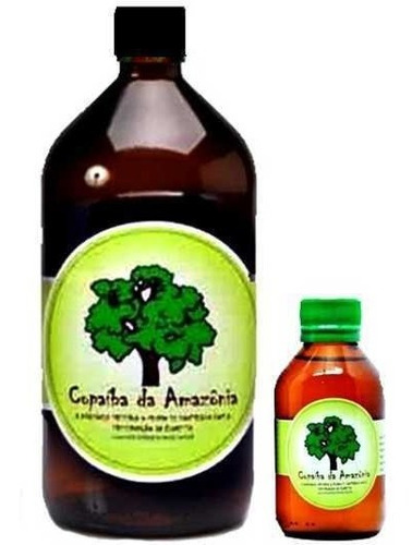 Imagem 2 de 2 de Óleo Copaíba Da Amazônia 1 Litro 100% Puro + 60 Ml Brinde