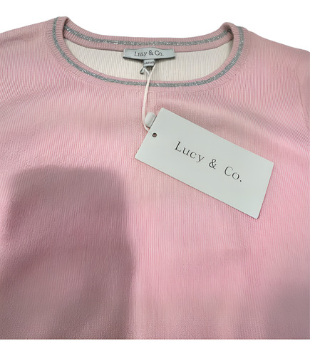 Sweater Tipo Crop Top, Cuello Redondo Lucy & Co.