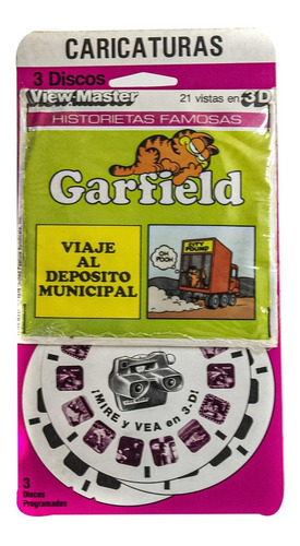 Set De 3 Discos De Garfield Viaje Al Depósito Municipal 1978