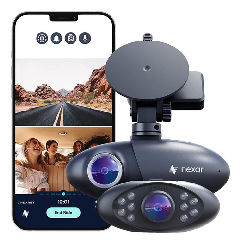 Dash Cam Pro Dual Nexar, Hd, Front And Interior Camera