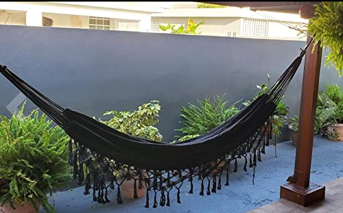 Hamacas De Algodón Brasileñas Comodidad Doble Para Interiore