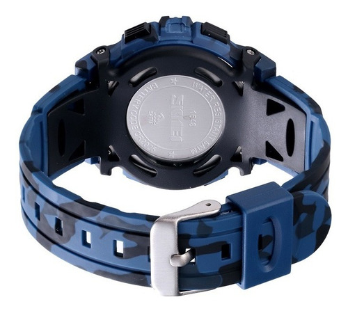 Reloj Digital Niños Skmei 1548 Camuflaje Azul Oscuro