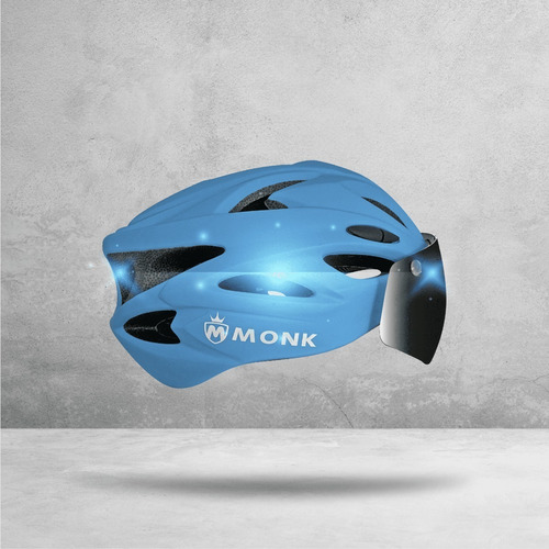 Imagen 5 de 6 de Casco Para Bicicleta Ciclismo Mtb Monk Led
