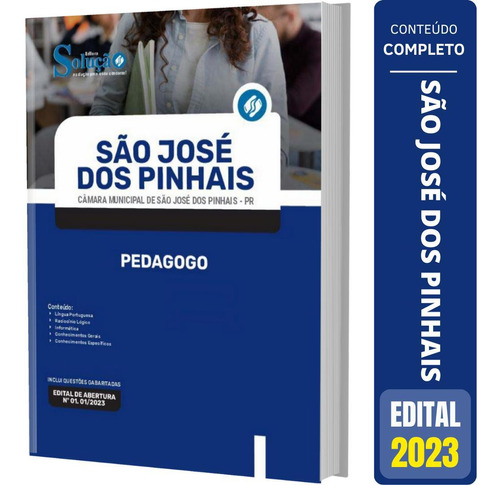 Apostila Câmara São José Dos Pinhais Pr - Pedagogo