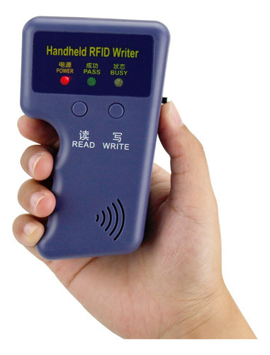 Leitor Rfid Portátil De 125 Khz, Gravador E Copiadora Duplic