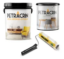 Comprar Combo Pintura Látex Petracrin Int Ext 20l + Enduido +rodillo
