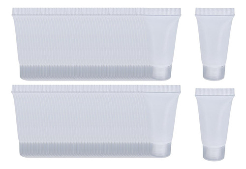 100pcs Frasco De Tubos Macios Vazios 5ml Branco Brilhante