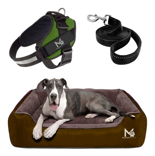 Super Combo / Cama Perros 3xl + Pechera 2xl + Paseador 