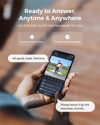 Timbre Con Vídeo Reolink + Home Hub 2k Wifi Con Batería/cabl