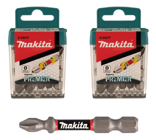  Set Juego De 20 Puntas Impact Premier Makita Ph2 X 50mm