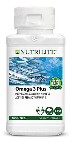 Omega 3  Plus Capsulas 90 Table - Unidad a $14