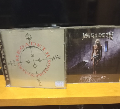 Megadeth - Lote × 2-countdown Uk+ Cryptic Writings - Holland