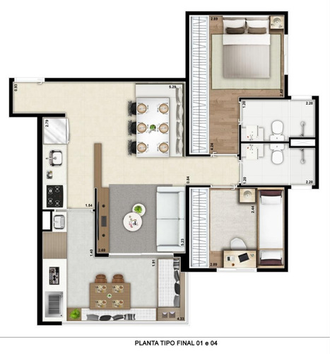 Imagem 16 de 29 de Apartamento 63m², 2 Dormitórios E 1 Vaga No Melhor Do Jardim Prudência! - 11302