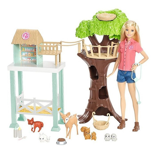 Muñeca Barbie Mattel Careers Rescate De Animalitos (Usado)