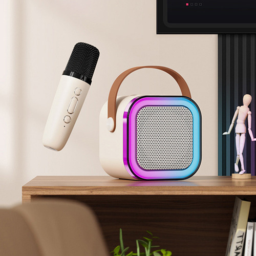 Karaoke Hine Con 2 Micrófonos Inalámbricos, Altavoz Portátil