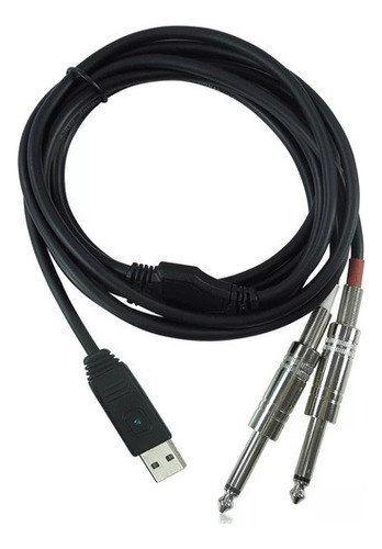 Interfaz Cable Behringer Line 2 Usb + Color Negro