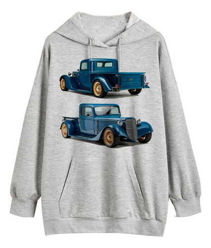 Buzo Hot Rod Truck Classic Algodon Frisa Unisex  Aesthetic