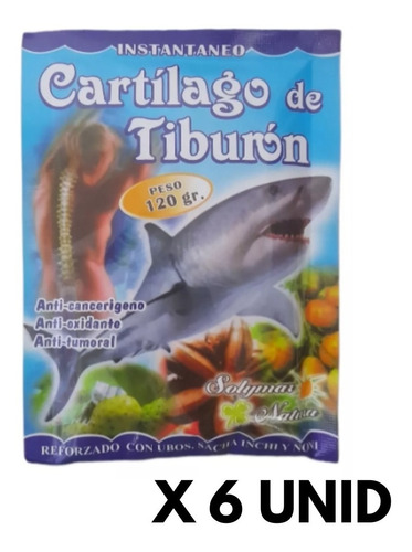 Cartilago De Tiburon Harina 6 Unidades (120gr C/u)