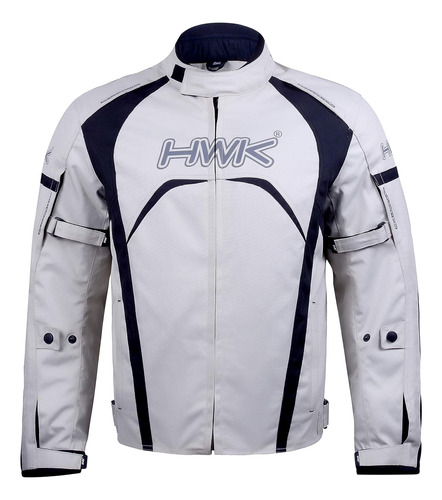 Chaqueta P/motociclista Hwk, Impermeable, Talle M, Plateado