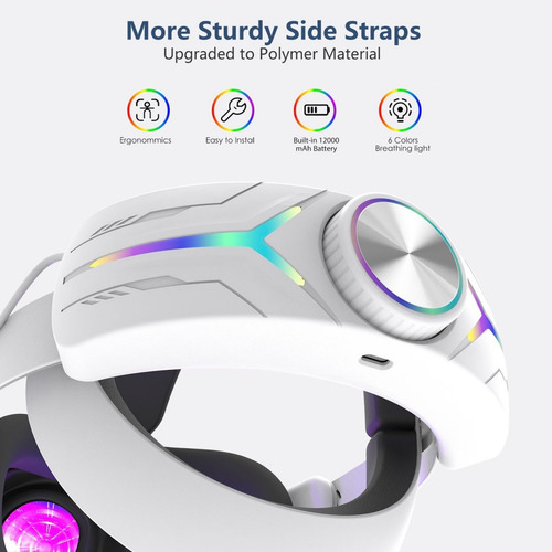 Para Oculus Quest 3s Bateria Com Alça De Cabeça New