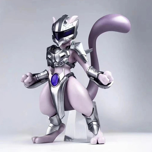 Figura Mewtwo Con Armadura Pokémon 11 Cms
