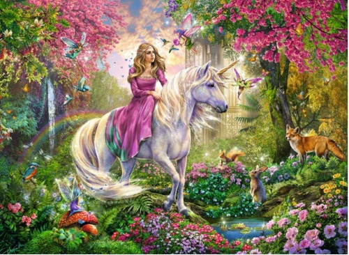 10641 Unicornio Rompecabezas 100 Piezas De Ravensburger 