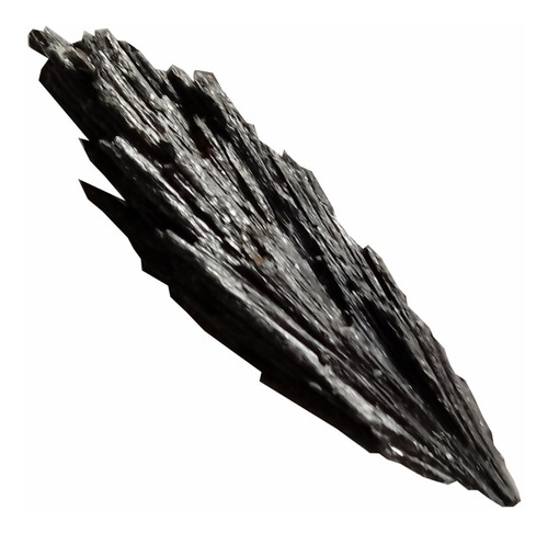 Pedra Cianita Negra Vassoura Bruxa 100g Cristal Natural 